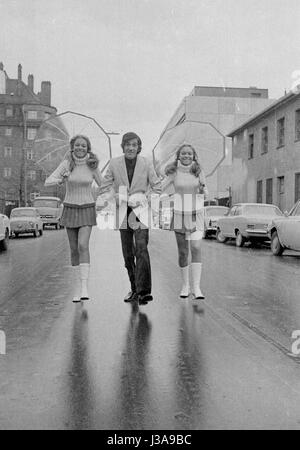 Ilja Richter und die Koenig Zwillinge, 1970 Stockfoto