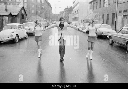 Ilja Richter und die Koenig Zwillinge, 1970 Stockfoto