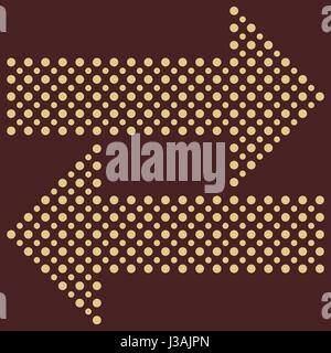 Fein gestrichelten Pfeile Stockfoto