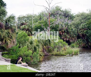 New Orleans, USA. 4. Mai 2017. Wetter am Stadtpark in New Orleans, Louisiana, USA. Bildnachweis: Brent Clark/Alamy Live-Nachrichten Stockfoto