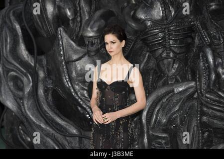 London, UK. 4. Mai 2017. Katherine Waterston besucht die World Premiere von ALIEN Bund. London, UK. 05.04.2017 | Nutzung weltweit Credit: Dpa/Alamy Live-Nachrichten Stockfoto