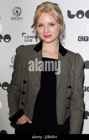 London, UK. 4. Mai 2017. Emily Berrington auf dem 6. LOCO London Comedy Film Festival - The UK-Premiere von The Hippopotamus am BFI Southbank, London auf Kredit kann 4. 2017: KEITH MAYHEW/Alamy Live News Stockfoto