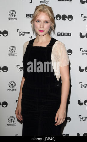 London, UK. 4. Mai 2017. Emily Berrington auf dem 6. LOCO London Comedy Film Festival - The UK-Premiere von The Hippopotamus am BFI Southbank, London auf Kredit kann 4. 2017: KEITH MAYHEW/Alamy Live News Stockfoto