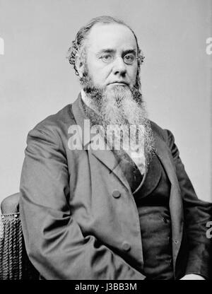 Edwin McMasters Stanton war Kriegsminister während des Amerikanischen Bürgerkrieges, bekannt für seine Rolle bei der Verwaltung der Kriegsanstrengungen der Union und seine komplexe politische Karriere. Stockfoto
