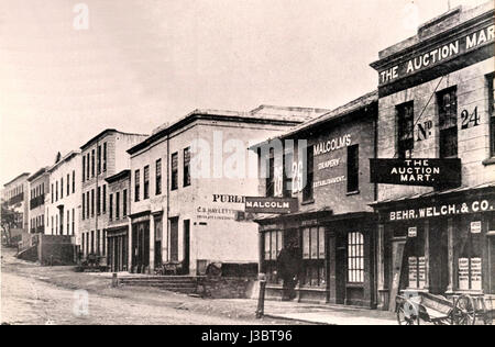 Frühe Foto von Strand Street Cape Town Cape Colony 1875 Stockfoto