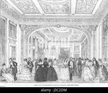 Devonshire House aus der illustrierten London News, 1850 Stockfoto