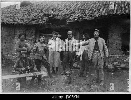 Entante Truppen im Krstoar Kloster in 1917-02 Stockfoto