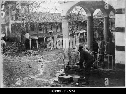 Entante Truppen im Krstoar Kloster in 1917-06 Stockfoto