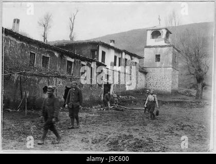 Entante Truppen im Krstoar Kloster in 1917 08 Stockfoto