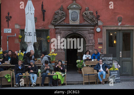 Öffentlicher Platz Stortorget in Gamla Stan, die Altstadt und die Altstadt von Stockholm, Schweden, Europa Stockfoto