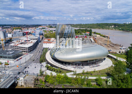 Frankreich, Gironde, Bordeaux, Bereich zum Weltkulturerbe, die Stadt des Weins, entworfen von den Architekten der XTU Agentur und der englischen scenograp Stockfoto