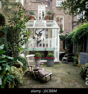 Primrose Hill House of London Restaurateur with1940s Geschmack und Franzoseeinfluß Stockfoto