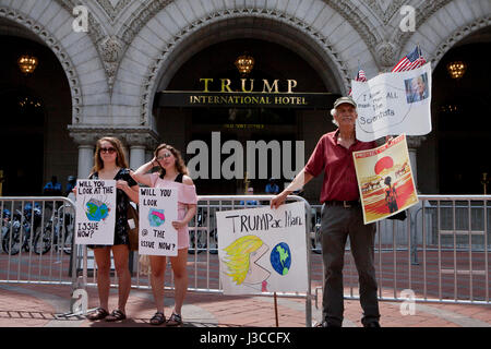 2017 Menschen Klima März - Washington, DC USA Stockfoto