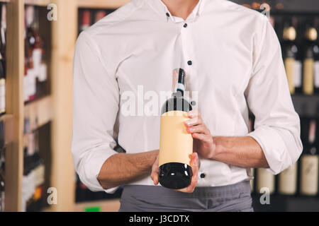 Somellier Wein Business Alkohol trinken Store-Konzept Stockfoto