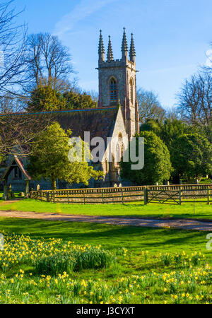 St. Nicholas Church, Chawton in der Nähe von Alton, Hampshire. Steht eine Kirche auf dem Gelände in Chawton da mindestens 1270 die Kirche ein Brandes erlitt Stockfoto