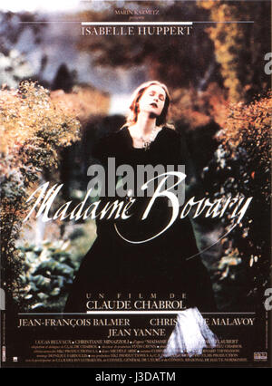 Madame Bovary Baujahr: 1991 - Frankreich Isabelle Huppert Regie: Claude Chabrol Movie Poster (Fr) Stockfoto