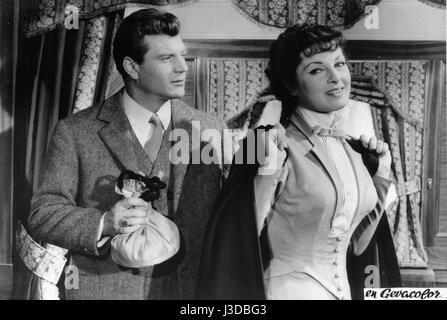 Orient Express-Jahr: 1954 Frankreich / Italien-Regie: Carlo Ludovico Bragaglia Henri Vidal, Silvana Pampanini Stockfoto