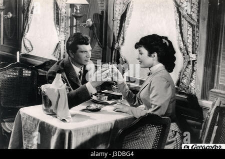 Orient Express-Jahr: 1954 Frankreich / Italien-Regie: Carlo Ludovico Bragaglia Henri Vidal, Silvana Pampanini Stockfoto