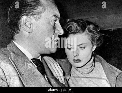 Viaggio in Italia Reise nach Italien Jahr: 1953 - Italien-Regie: Roberto Rossellini George Sanders, Ingrid Bergman Stockfoto