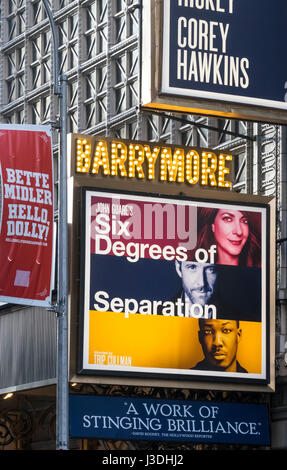 Six Degrees of Separation, ein Drama am Broadway im Barrymore Theatre Stockfoto