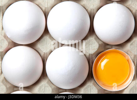 Eiern und Eigelb, 2015 Stockfoto