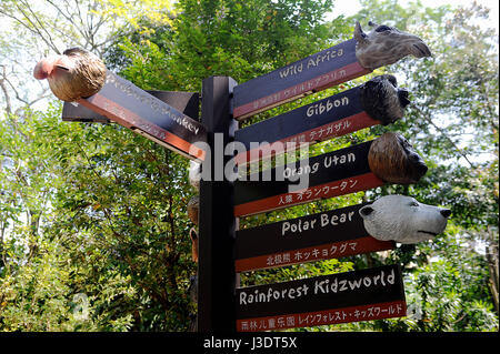 Singapur. 2015. Singapur Zoo Stockfoto