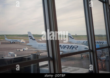 Finnland. Helsinki. 2016. Flughafen Stockfoto