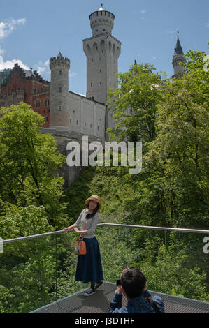 Deutschland. Bayern. 2016. Schloss Neuschwanstein Stockfoto