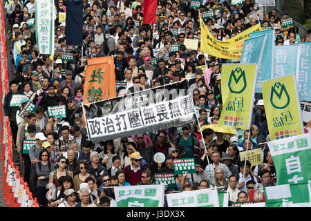 Pro-Demokratie-März in Hong Kong, 2017 Stockfoto