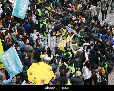 Hauptgeschäftsführer von Hong Kong Wahl, 2017 Stockfoto