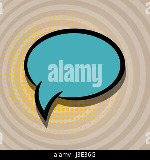 Pop Art Cartoon Comic-Sprechblase Stock Vektor