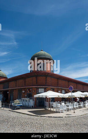 Gebäude der öffentlichen Markt Olhao Algarve Portugal Stockfoto