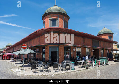 Gebäude der öffentlichen Markt Olhao Algarve Portugal Stockfoto