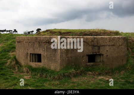 Weltkrieg zwei Pillbox Shingle Street Suffolk UK Stockfoto