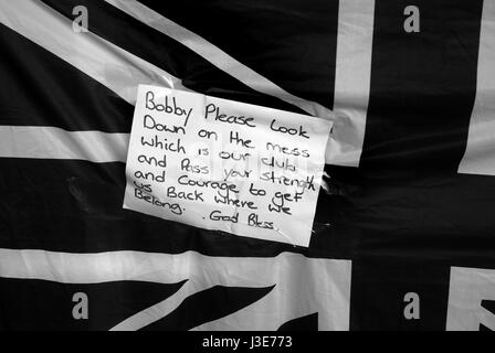 St James Park Bobby Robson Tribute Stockfoto