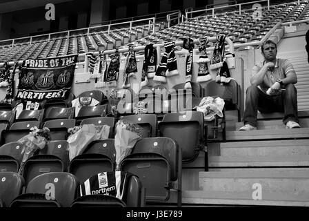 St James Park Bobby Robson Tribute Stockfoto