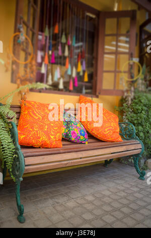 Dream Catcher dekoriert Home Fenster, Fotoarchiv Stockfoto