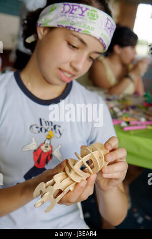 Miami Florida, Homestead, Robey George Park, Outreach Picnic, Drug Free Youth in Town DFYIT Club, Anti-Suchtprogramm, gemeinnützige Organisation, Hispanic La Stockfoto