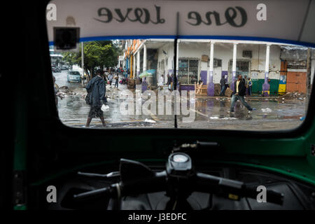 Ein Tuk-Tuk in der mosambikanischen Hauptstadt Maputo Stockfoto