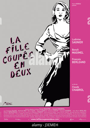 La Fille Coupee en Deux ein Mädchen Schnitt in zwei Jahr: 2007 Frankreich Regie: Claude Chabrol Film Poster Stockfoto