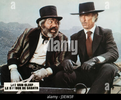 È tornato Sabata... Hai chiuso Un'altra Volta die Rückkehr von sabata Jahr 1971 - Italien/West Deutschland Regie: Gianfranco Parolini Ignazio Spalla, Lee van Cleef Stockfoto