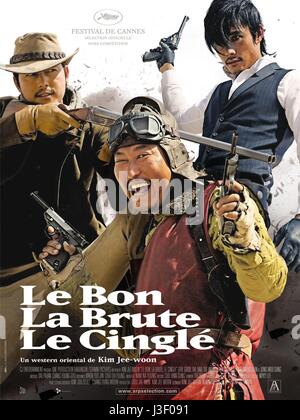 Joheunnom Nabbeunnom Isanghannom das gute, das schlechte und das seltsame Jahr: 2008 Südkorea Direktor: Kim Jee-Woon Jung Woo-Sung, Song Kang-Ho, Lee Byung-Hun Filmplakat (Fr) Stockfoto