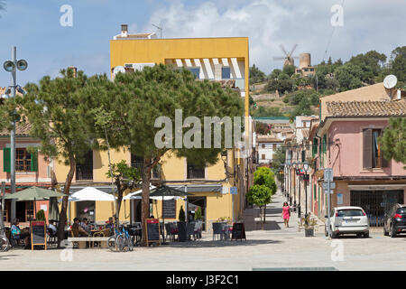 Markt-Platz von Andratx, Mallorca, Spanien Stockfoto