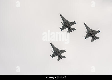 Airshow auf Yom Haatzmaout - Unabhängigkeitstag - kann 2. 2017, Tel Aviv-Yafo, Israel Stockfoto