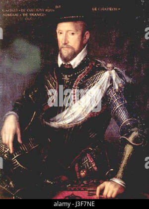 Gaspard de Coligny Stockfoto