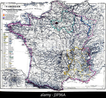 Frankreich während der Franco-preussischen Krieg-December1870 Stockfoto