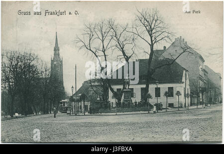 Frankfurt (Oder) Am Park 1907 Stockfoto