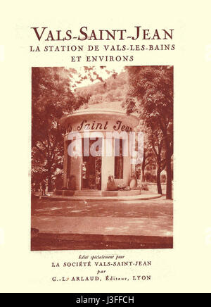 G. L. Arlaud Recueil Vals Saint Jean couverture Stockfoto