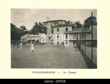 G. L. Arlaud Recueil Vals Saint Jean Vals, le tennis Stockfoto