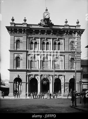 Das General Post Office in Sydney, Australien, ist ein denkmalgeschütztes Gebäude im viktorianischen Stil. Es ist ein wichtiger Teil der Geschichte der Stadt und dient als wichtiges Kommunikationszentrum in der Region. Stockfoto